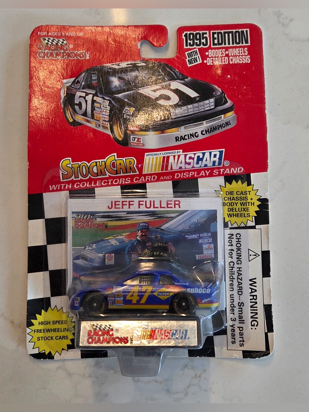 1995 Jeff Fuller #47 Sunoco 1:64 Die Cast Car